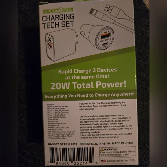 Gadget gear rapid charging 2 devices at same time charger - Picture 3 of 3
